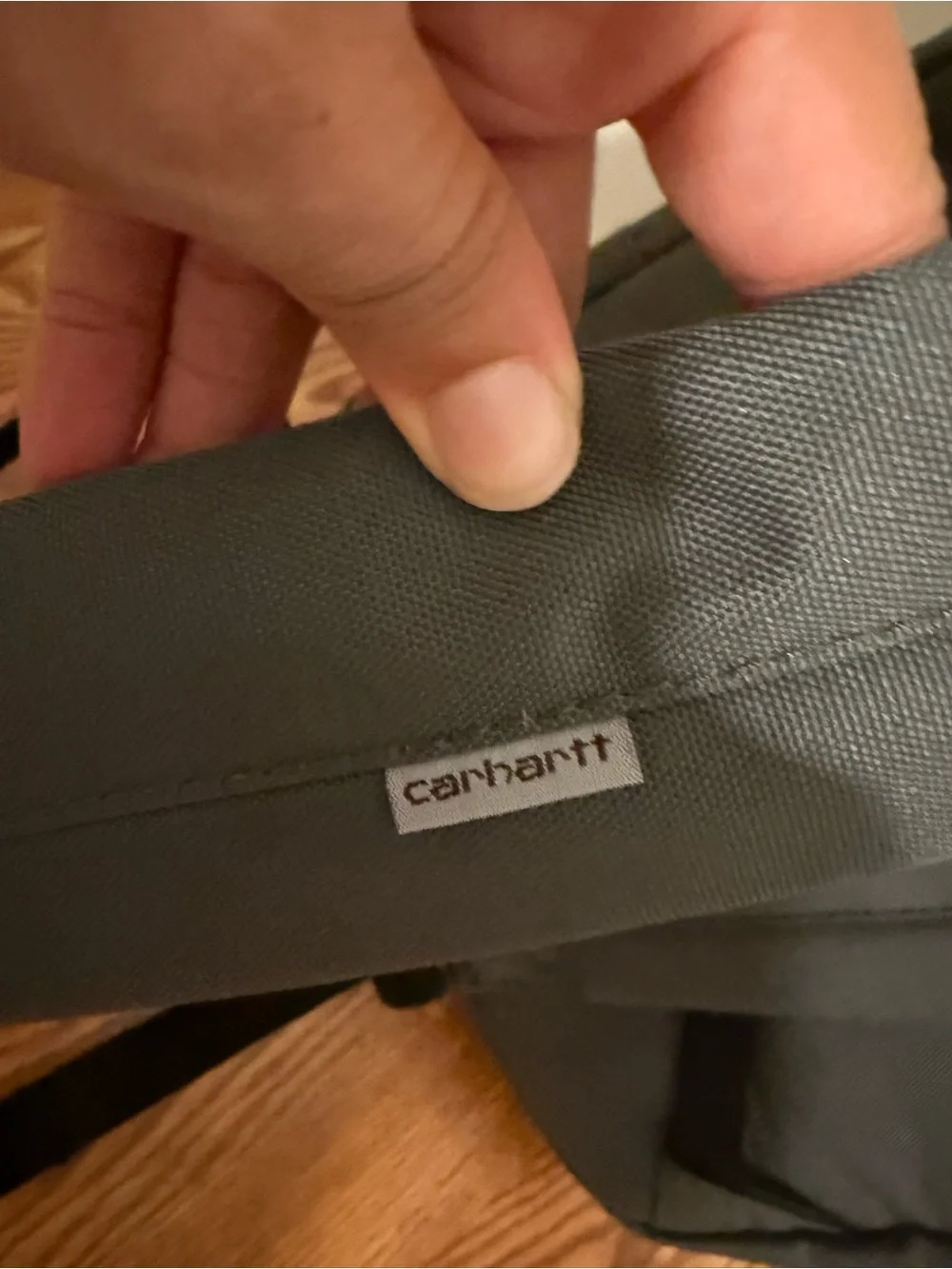 Carhartt Gray Backpack with Front Zip Pocket